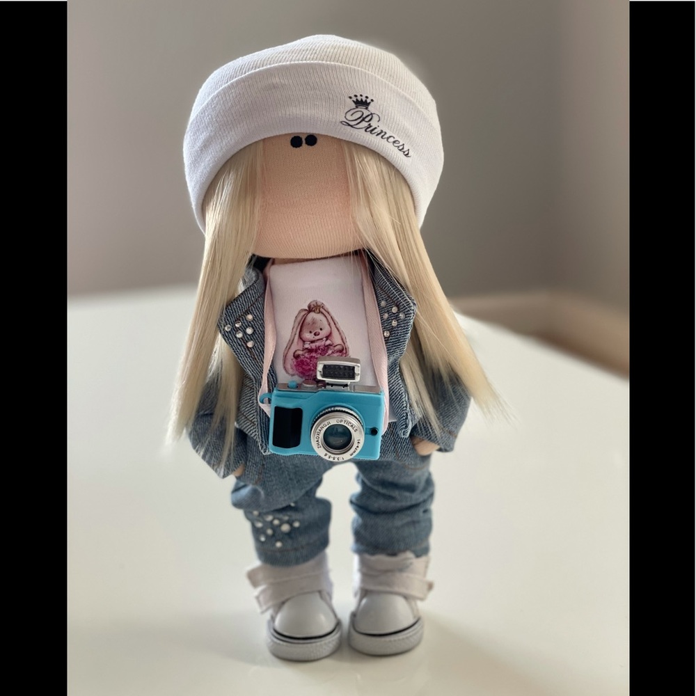 Interior Handmade Doll Textile Doll Gift for Girl